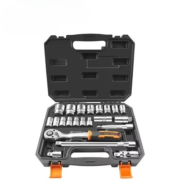 Socket Set - 155222 Industrielles Hochleistungs-22-teiliges 1/2-Zoll-Steckschlüssel-Set