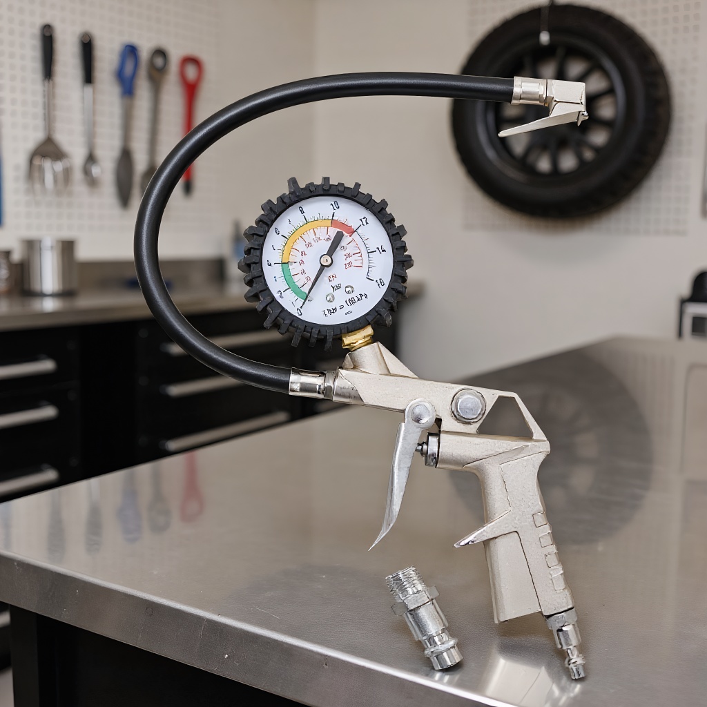 Spring Compressor Tool - Reifendruckmessgerät Pistolenform, Auto Motorrad SUV Aufpumpwerkzeug