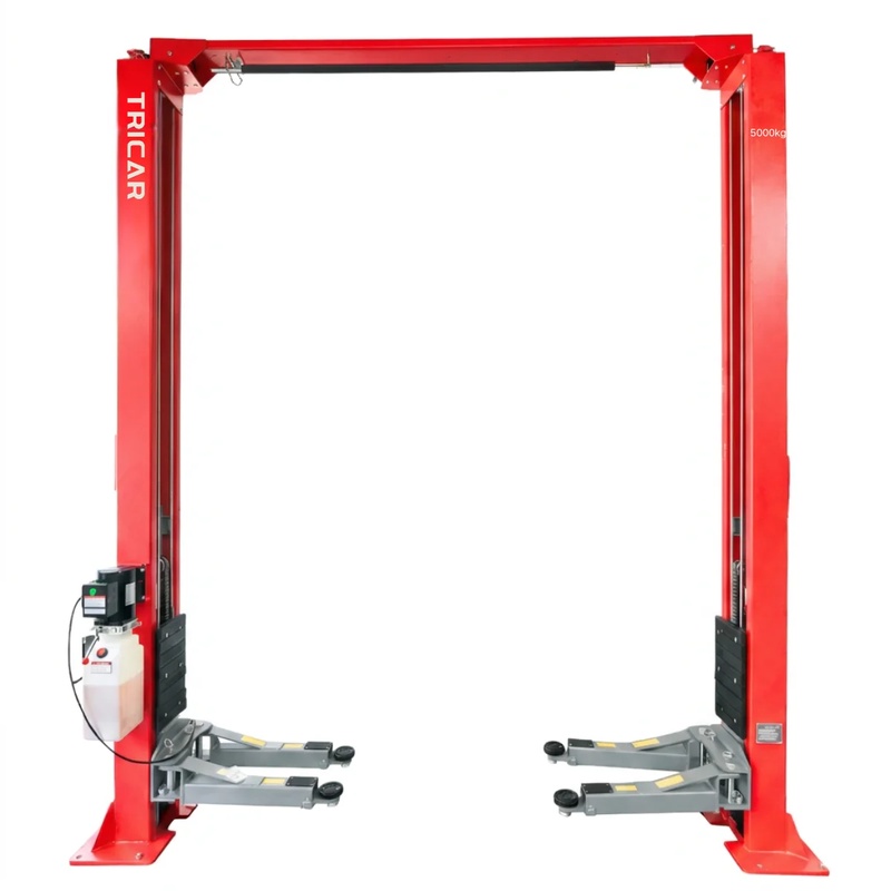 Car Lift - Tricar Ton-Pfosten-Überkopf-Autolift mit Doppelpunkt-Handentriegelung, CE-zertifiziert, Werkstattausrüstung