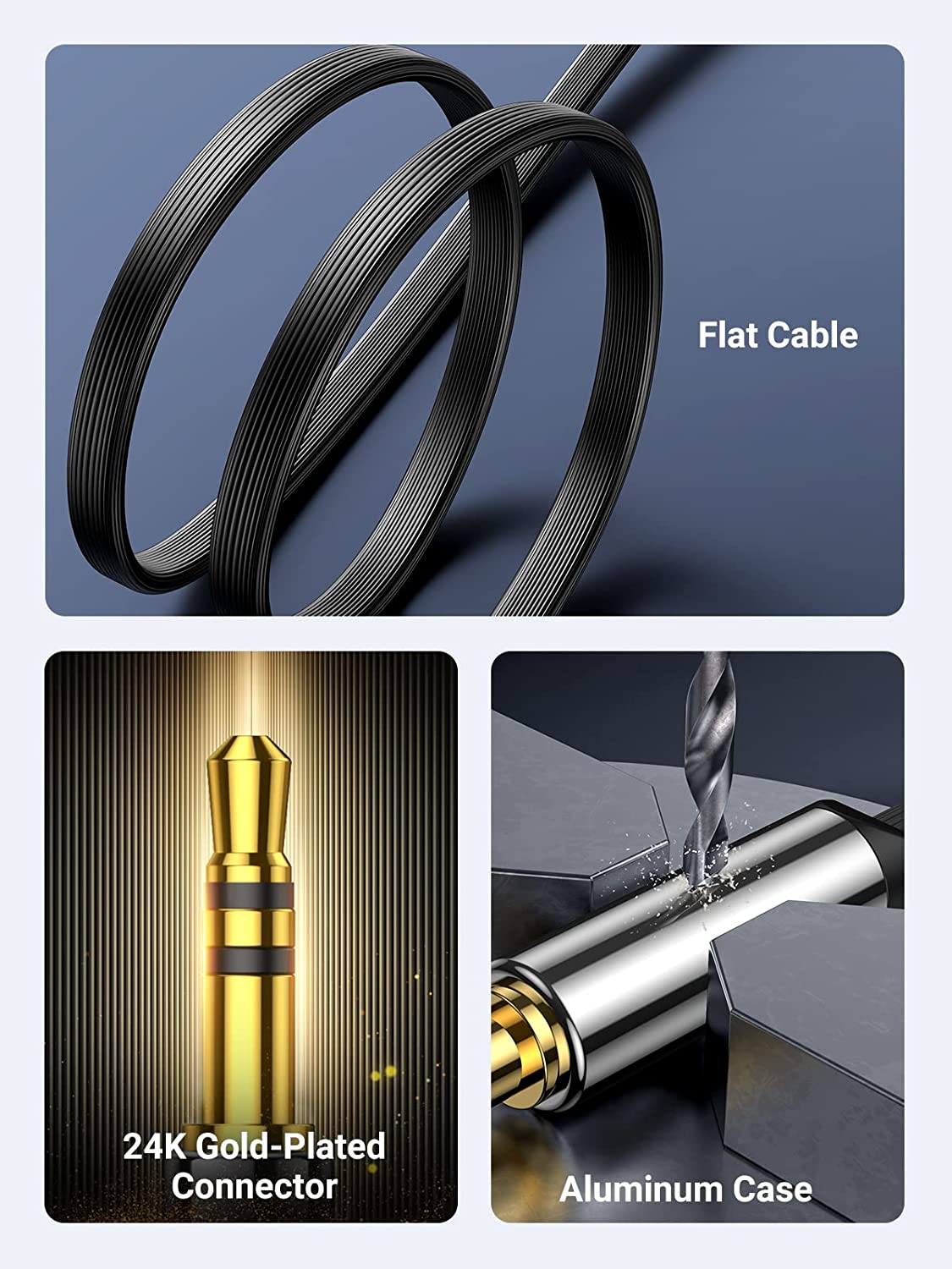 UGREEN Aux-Kabel für Autos, 3, – Car Jack Bewertung und Preis