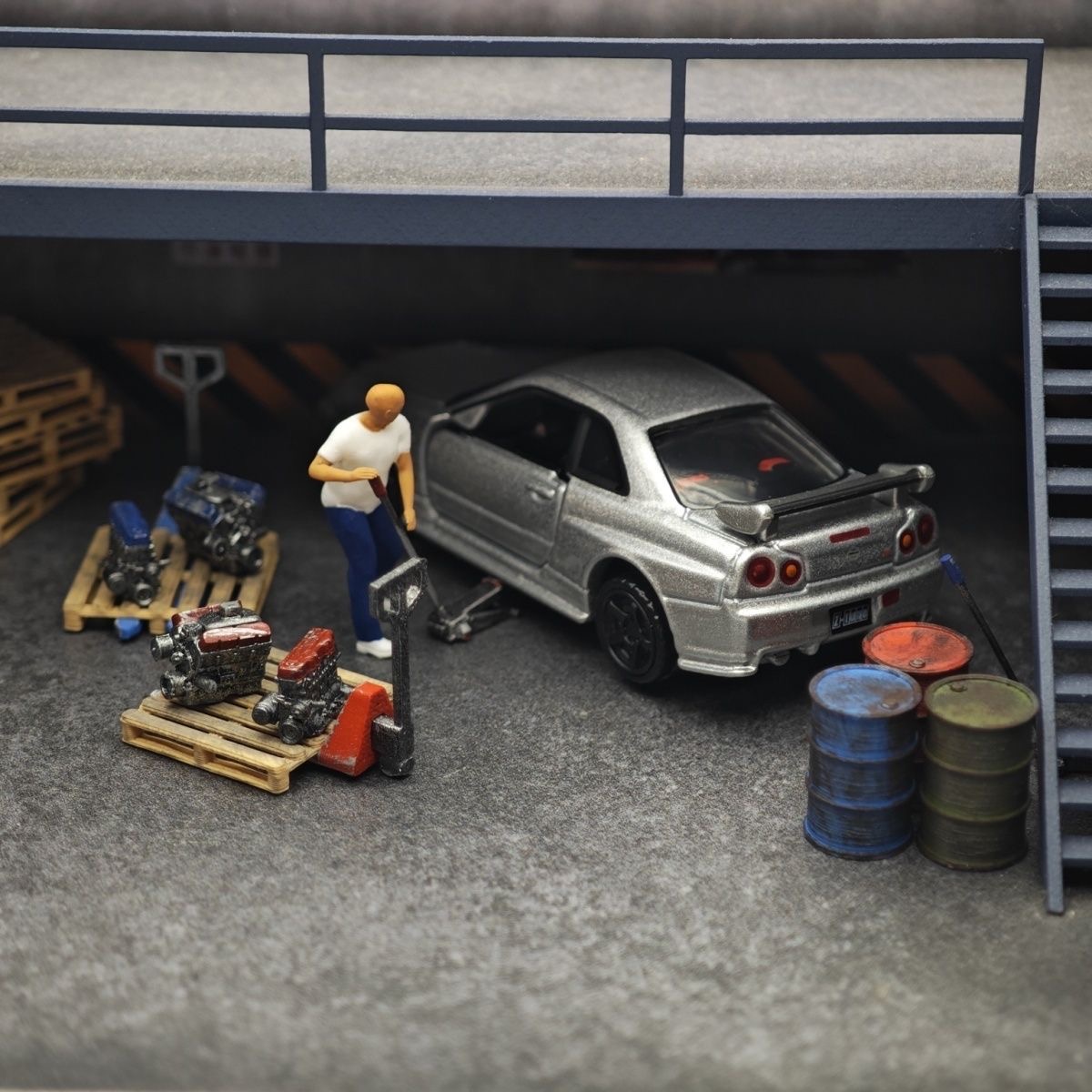1:64 Automodell Reparaturwerks – Car Jack Bewertung und Preis