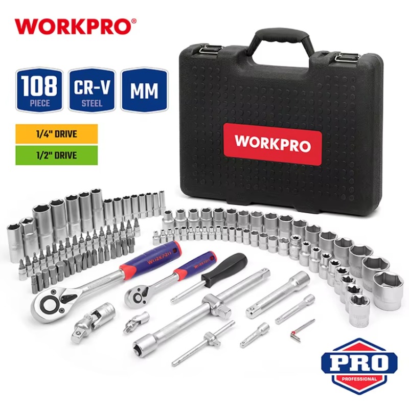 108-teiliges Professionelles M – Socket Set Bewertung und Preis